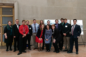 Ripon College students on the career discovery tour at the National Museum of Diplomacy in Washington DC